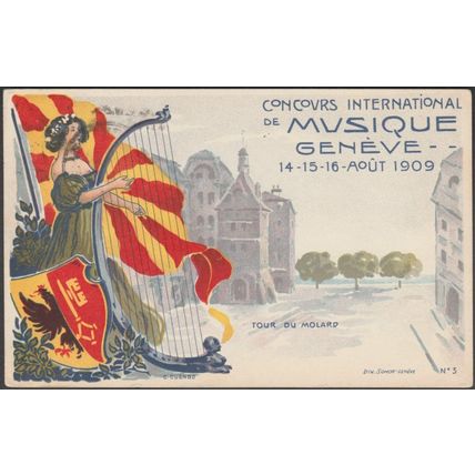 Concours International de Musique Genève, 1909 - Sonor CPA
