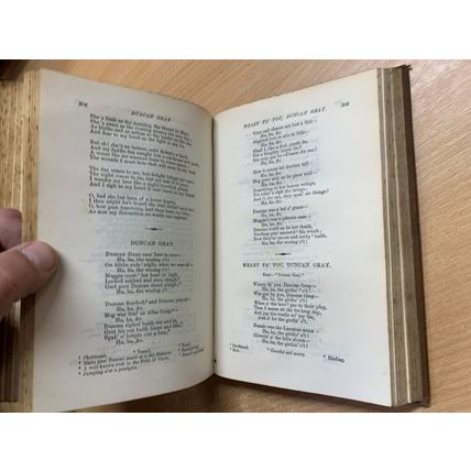 c1886 THE POETICAL WORKS OF ROBERT BURNS ANTIQUE HARDBACK BOOK (P3)