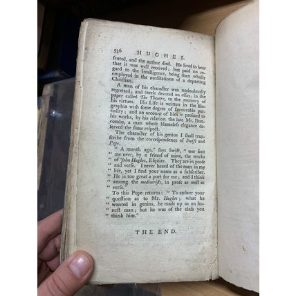 ANTIQUE SAMUEL JOHNSON "JOHNSON'S LIVES OF THE POETS" BOOK (P5)