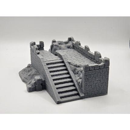 rocky fort terrain piece / castle fort lookout post/DnD/Pathfinder/Tabletop RPG