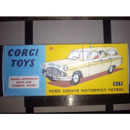 Corgi - No419 Ford Zephyr - Replica / Copy Box only