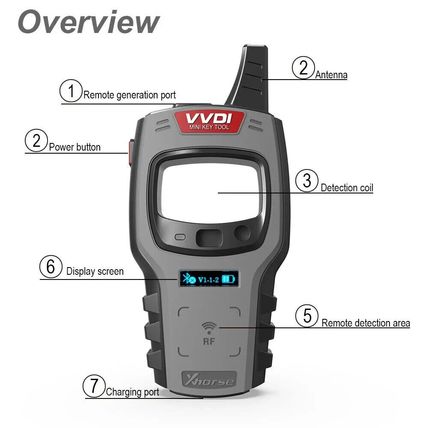 Xhorse VVDI Mini Key Tool Car Key Programme 96bit 48-C Global Version UK stock