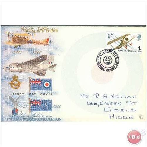 GB Cover 1968 - Royal Air Force Golden Jubilee 2