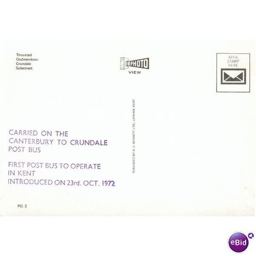 GB Postcard - Postbus - Canterbury, Kent - Crundale (unused)3