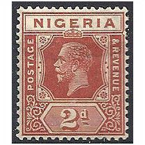 Nigeria 1921 SG19 2d Chestnut Mounted Mint ..
