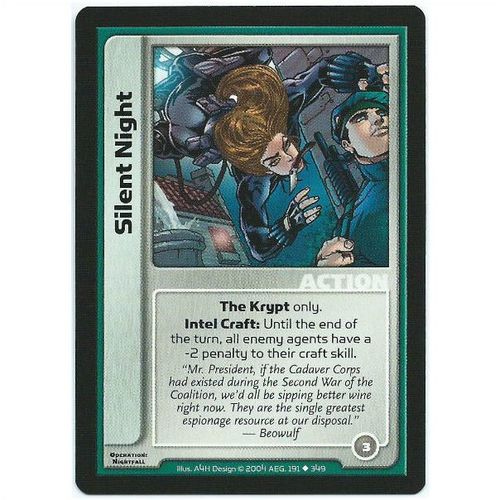 Spycraft CCG Operation Nightfall - 191/349 - Silent Night