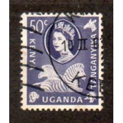 KEN 1960 50c 'QUEEN ELIZABETH II' FINE USED (EBID 33-401)