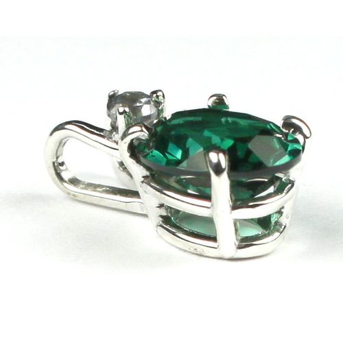 Russian Nanocrystal Emerald, 925 Sterling Silver Pendant, SP020