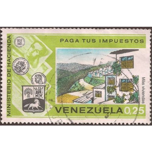 VENEZUELA, Taxes, Housing, green 1974, 0.25 Bs