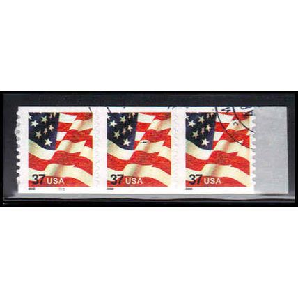 Used 3632 37c U.S. Flag Fine CNP+1 Left 3333 PA3895
