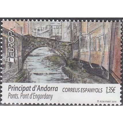 Andorra Español 2018 Europa CEPT Pont d'Escaldes-Engordany Neuf **