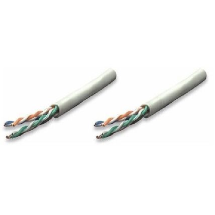 250 ft. Gray Intellinet Cat5e Bulk Cable - Stranded, 24 AWG, UTP, CM Rated, Easy