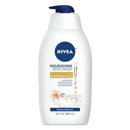 New Nivea Nourishing Botanical Blossom Moisturizing Body Wash (30 oz)