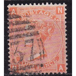 ENGLAND GREAT BRITAIN [1865] MiNr 0024 Platte 14 ( O/used ) [02]
