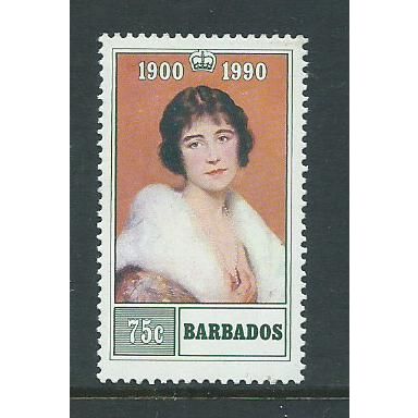 barbados stamps sg919 royalty sg 919 mnh queen mother