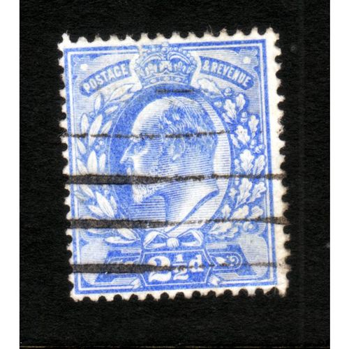 GREAT BRITAIN 1902 EDWARD VII SG230 2 1/2d ULTRAMARINE FINE USED#8