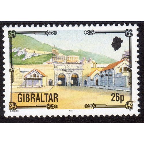 GIBRALTAR 1993 Sg704 26p Casement Gates fresh unmounted mint MNH (G157)