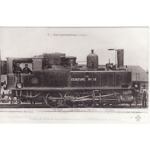 French Railway Photo 12 Ceinture 0-8-0T Loco France Nord 4.971 SACM 2785/1879