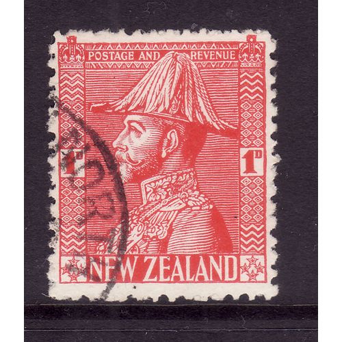 NEW ZEALAND 1926 SG 468 1d ROSE CARMINE FINE USED#5