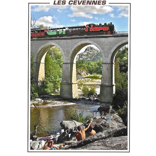 9604: Paysages des Cévennes ... (Gard) Le Train à Vapeur des Cévennes.
