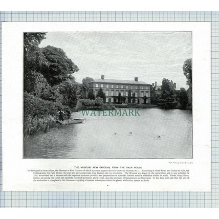 X1898) Dorchester House Kew Gardens Museum - c.1900 Book Print