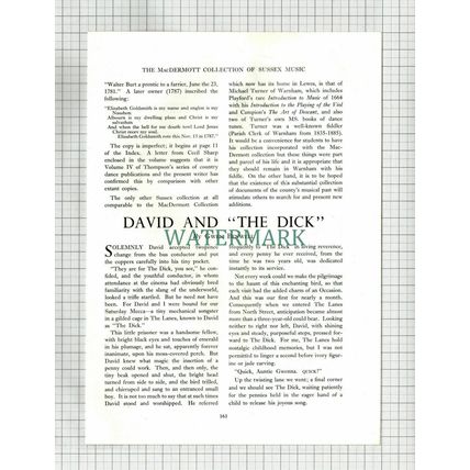 (6856) Gwen Benwell David The Lanes Sussex - 1954 Article