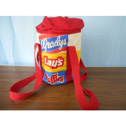 O'Gradys, Lays, Ruffles, Potato Chip Advertising Cooler Bag Beach 80s Vintage