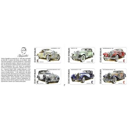 Mi MH 0-168: Vintage Cars: Drawings by Václav Zapadlík, plate position 5