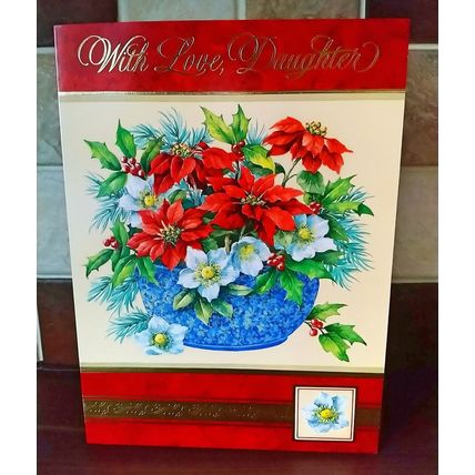 Large Christmas Cards Pack of 10 ( Daughter ) 2 designs