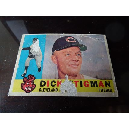 1960 Topps Card # 507 Dick Stigman Poor (1) Cleveland Indians