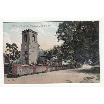Willian Church Letchworth Garden City Estate Postcard Hertfordshire