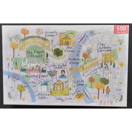 Bath Map 500 piece jigsaw puzzle NEW