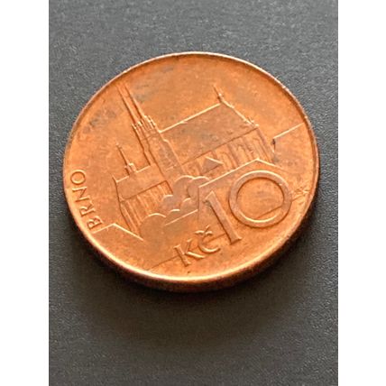 Umlaufmünze Tschechische Republik 10 Kronen 1993