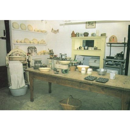 1930s Kitchen Old Scales China Harrow Middlesex Museum Postcard