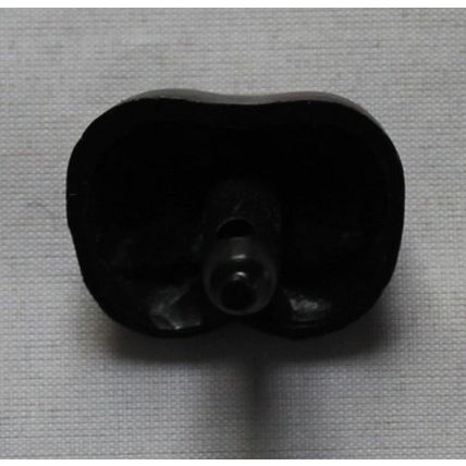 6 Vintage Black Plastic Dog Safety Noses With Metal Washers