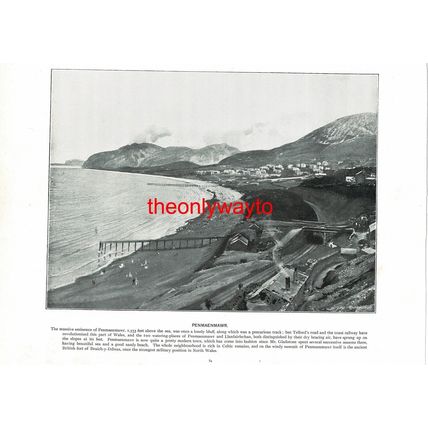 Wylam, G Stephenson's Birthplace & Penmaenmawr, Book Illustration (Print), c1897