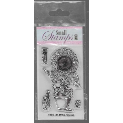 Hot Off The Press. Sunflower Stamp Set. Ref:036. Stamping Cardmaking Crafts