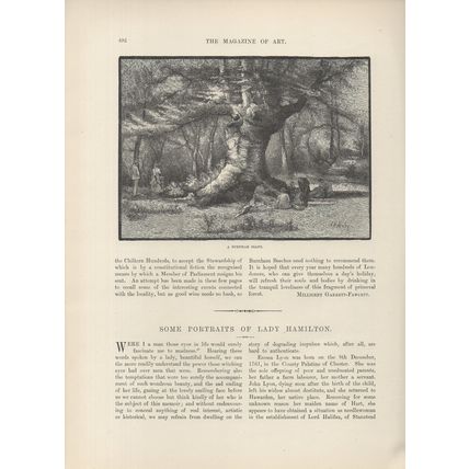 A BURNHAM GIANT 1885 Anthony Warton Henley VICTORIAN PRINT