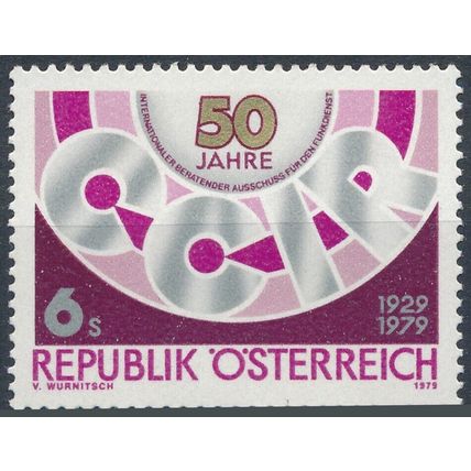 50th Anniv International Radio Consultative Co. - Austria 1979 - MNH - MiNr 1598