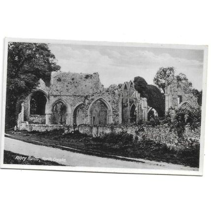 Abbey Ruins, North Creake, Norfolk, RP Postcard.