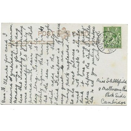 Hamilton Gardens, Felixstowe, Suffolk, Postcard.