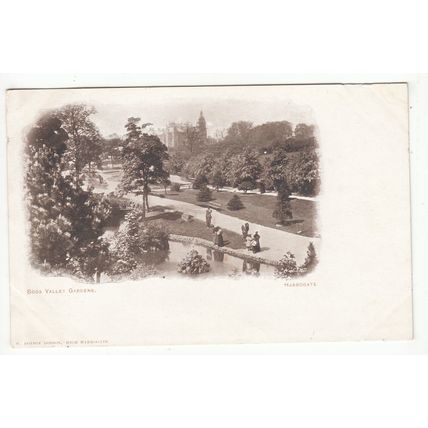 Bogs Valley Gardens Harrogate Early Undivided Back Postcard North Yorkshire