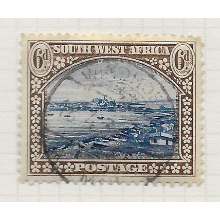 AFRICA SOUTH WEST 1931 6d LUDERITZ BAY SG79 USED SWA
