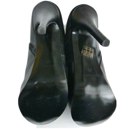 RED OR DEAD 100% Leather Black Shoes Ankle Boots 40 / 7 UK