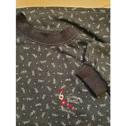 Kidokay Girls Warm Cotton Mix Grey Printed tunic Top Age 5-6