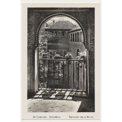 Spain Granada Alhambra Peinador de la Reina RPPC Leonardo