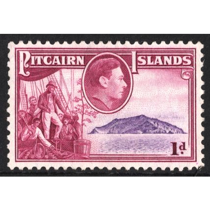 PITCAIRN ISLANDS 1940: KING GEORGE VI DEFINITIVE - 1d MINT NO GUM (G18)