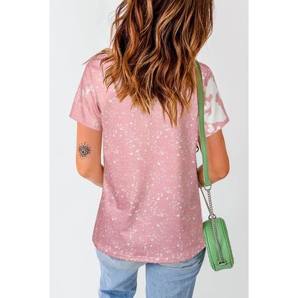 Pink PRAY Graphic Tie Dye Tee