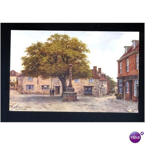 Sussex ALFRISTON Old Market Cross Art Postcard by ARQ (3591)