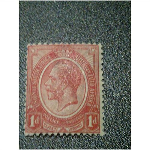 South Africa KGV 1913 1d Rose Red Mounted Mint MM SG 4 Sc 3 postage stamp george